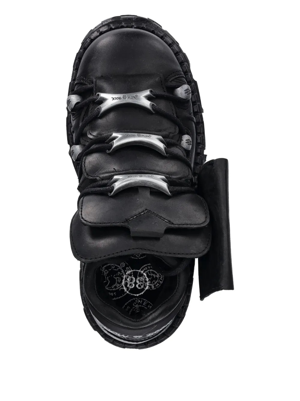 NEW ROCK pocket-detail platform sneakers Black