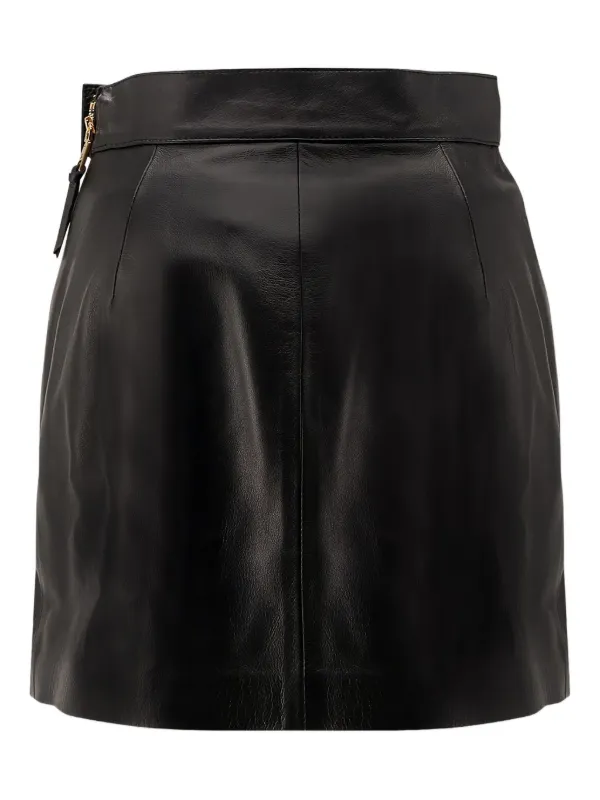 スカート ELISABETTA FRANCHI Leather miniskirt 31022731_60012414_600.jpg