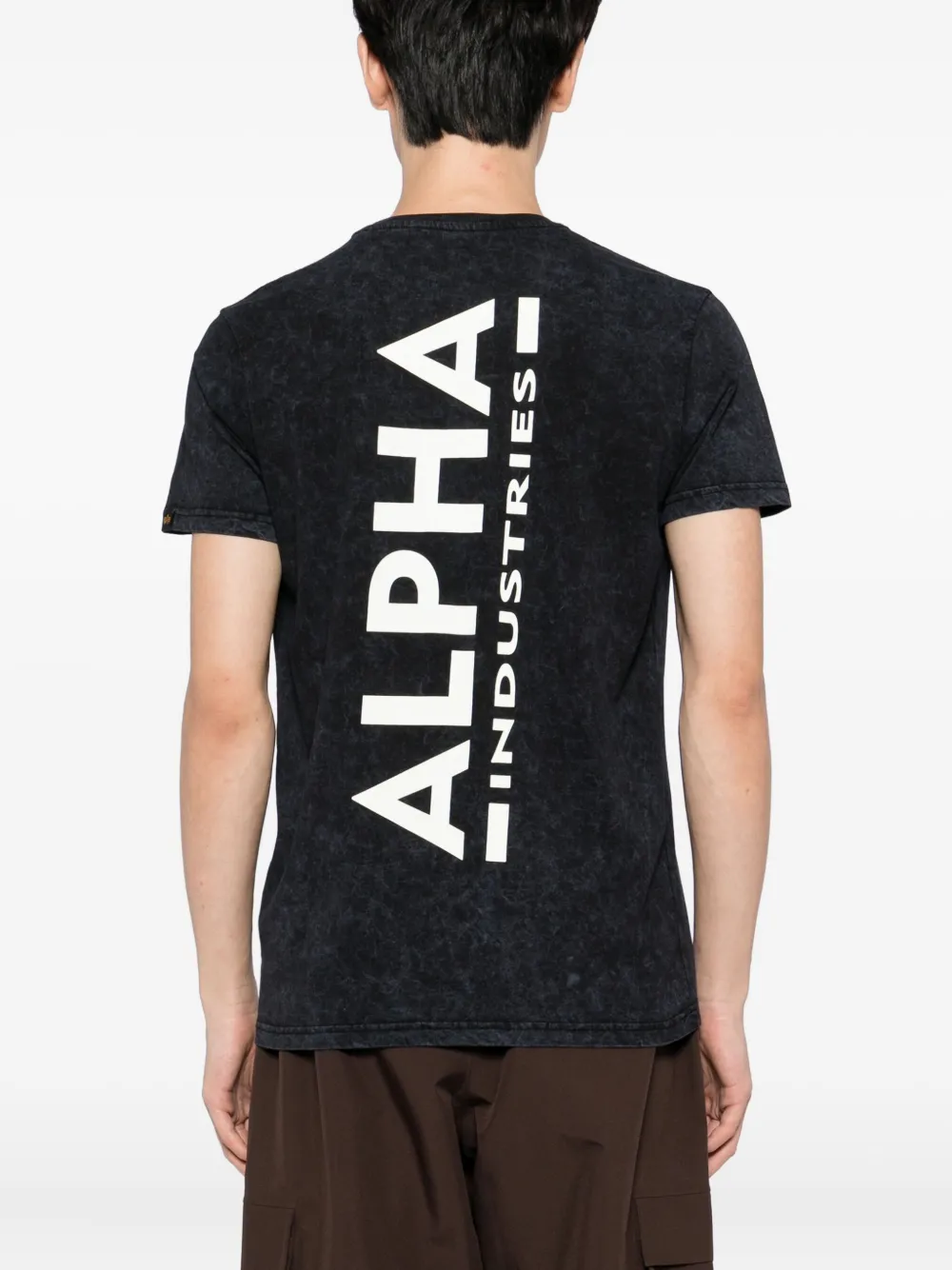 Alpha Industries Logo-print T-shirt In Black