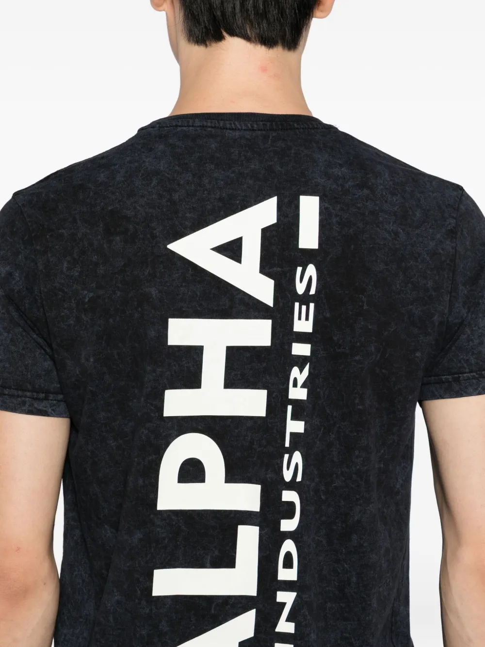 Alpha Industries Logo-print T-shirt In Black