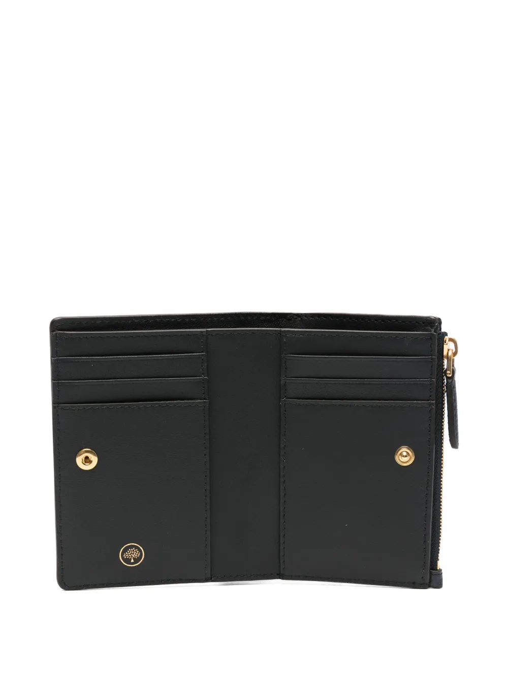 Mulberry zip-top leather wallet Blauw