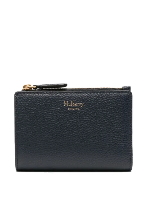 Mulberry zip-top leather wallet