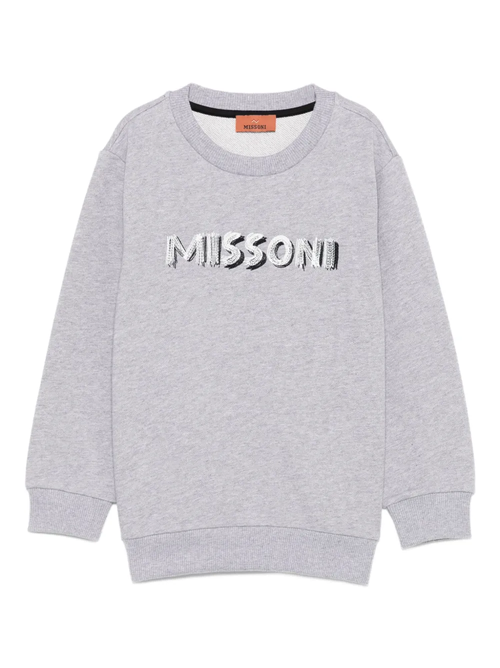 Missoni Kids logo-embroidered sweatshirt | Grey | Image 1