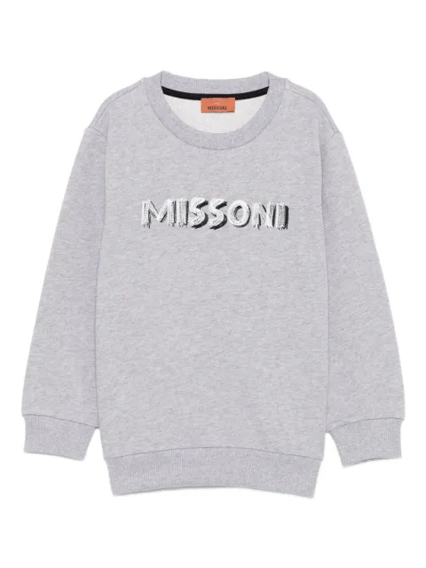 Missoni Kids logo-embroidered sweatshirt