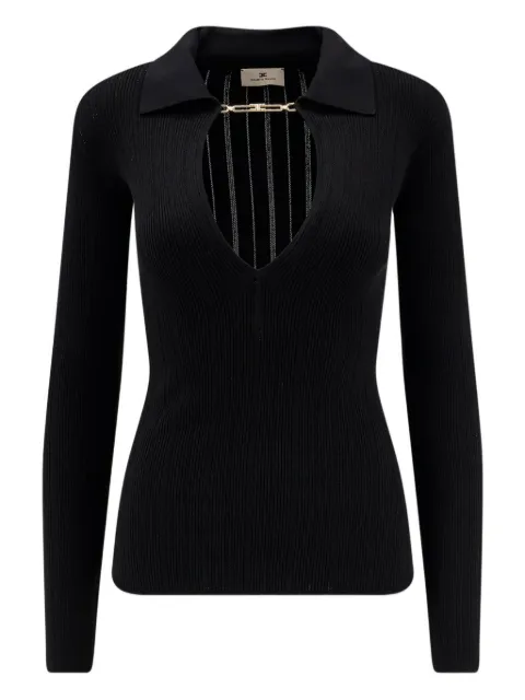 Elisabetta Franchi リブニット トップ