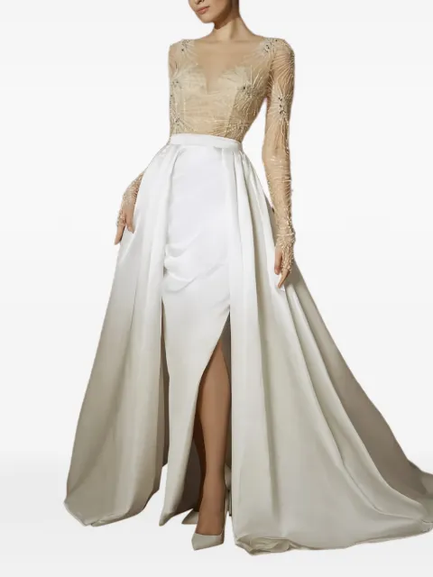 PRONOVIAS PARTY EDIT Diahann ビーズトリム ブライダルドレス