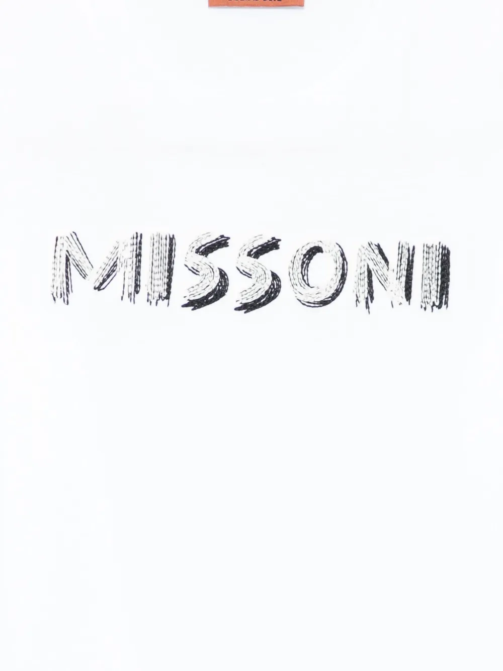 Missoni Kids logo-embroidered cotton t-shirt Wit