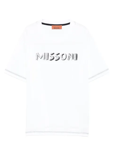 Missoni Kids playera con logo bordado