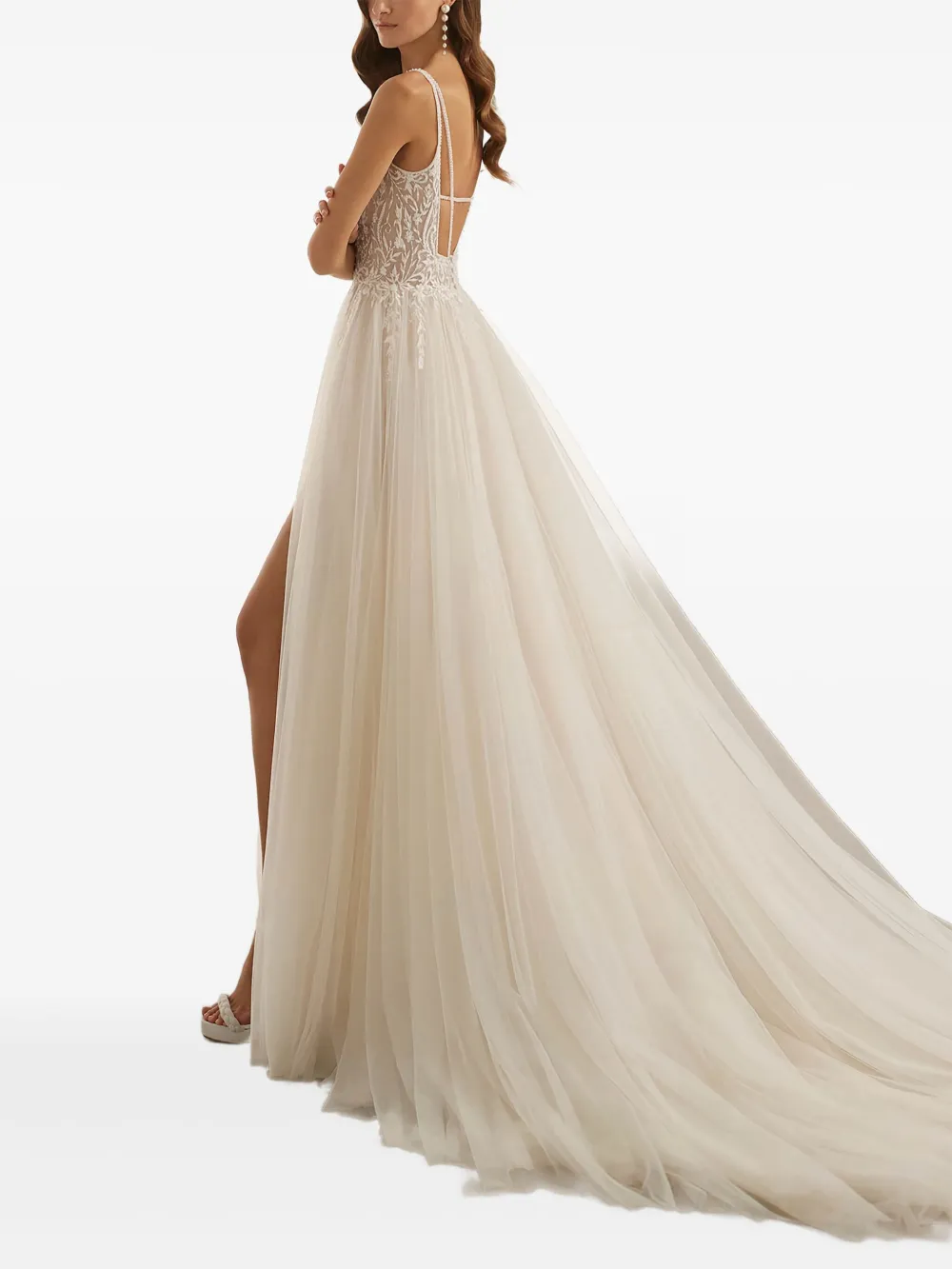 Rosa Clará  Carlino crystal-embellishment maxi bridal dress | Bridal Dresses | Image 2