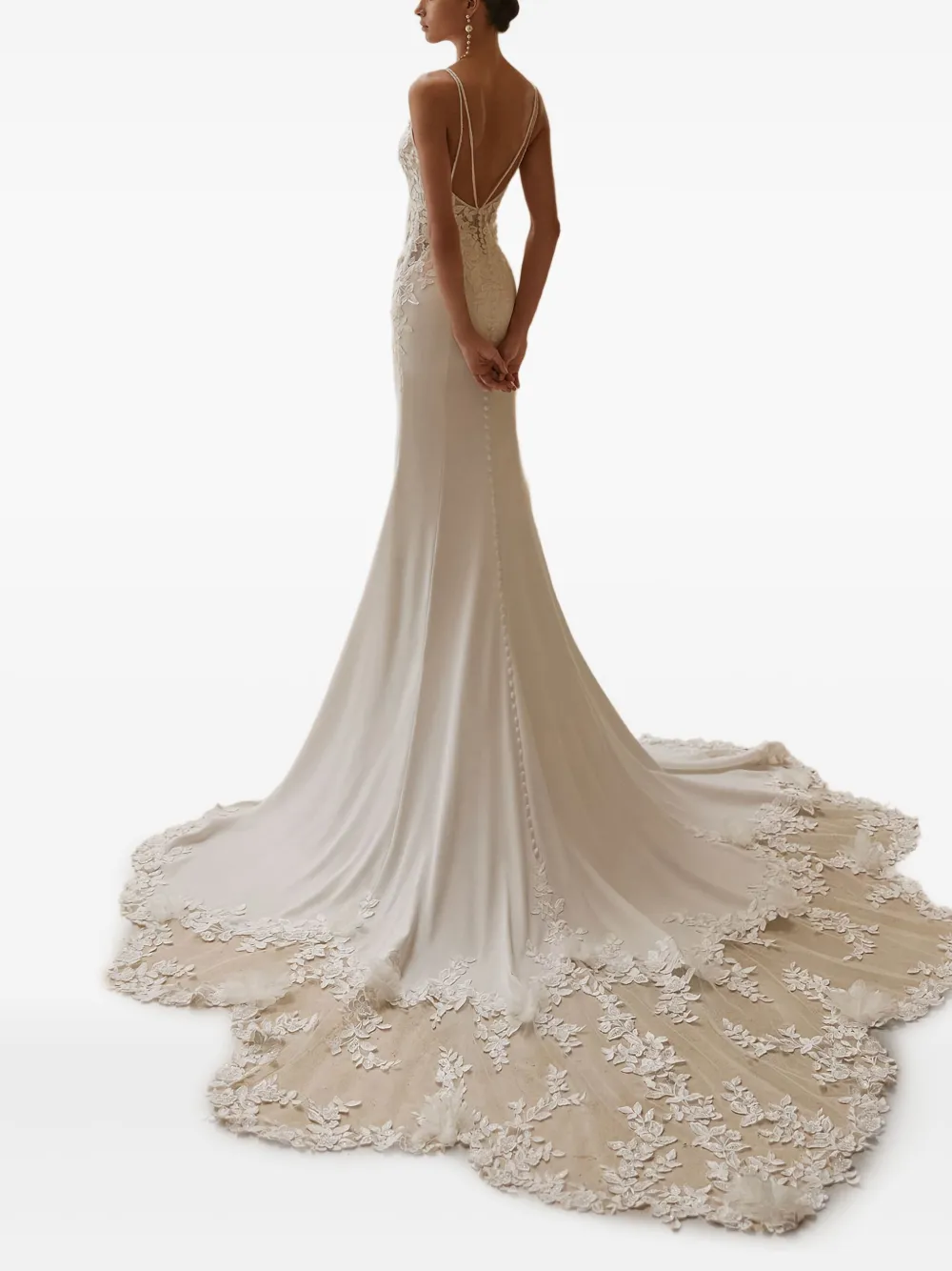 Rosa Clará  embroidered-lace bridal gown | Bridal Dresses | Image 2