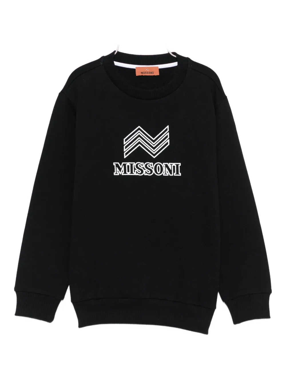 Missoni Kids chevron-logo sweatshirt Zwart