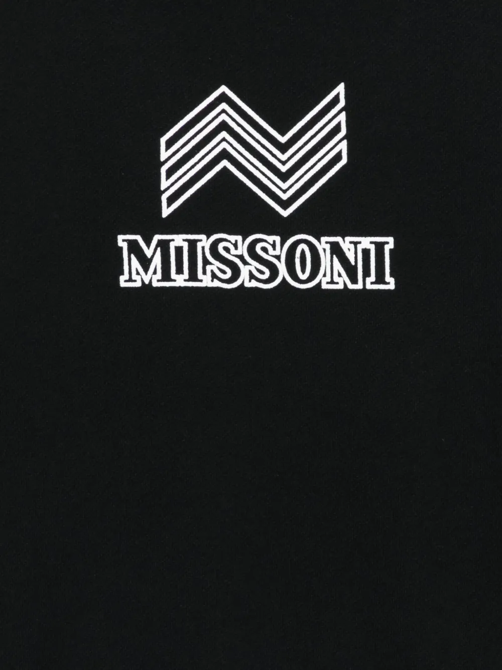 Missoni Kids chevron-logo sweatshirt Zwart
