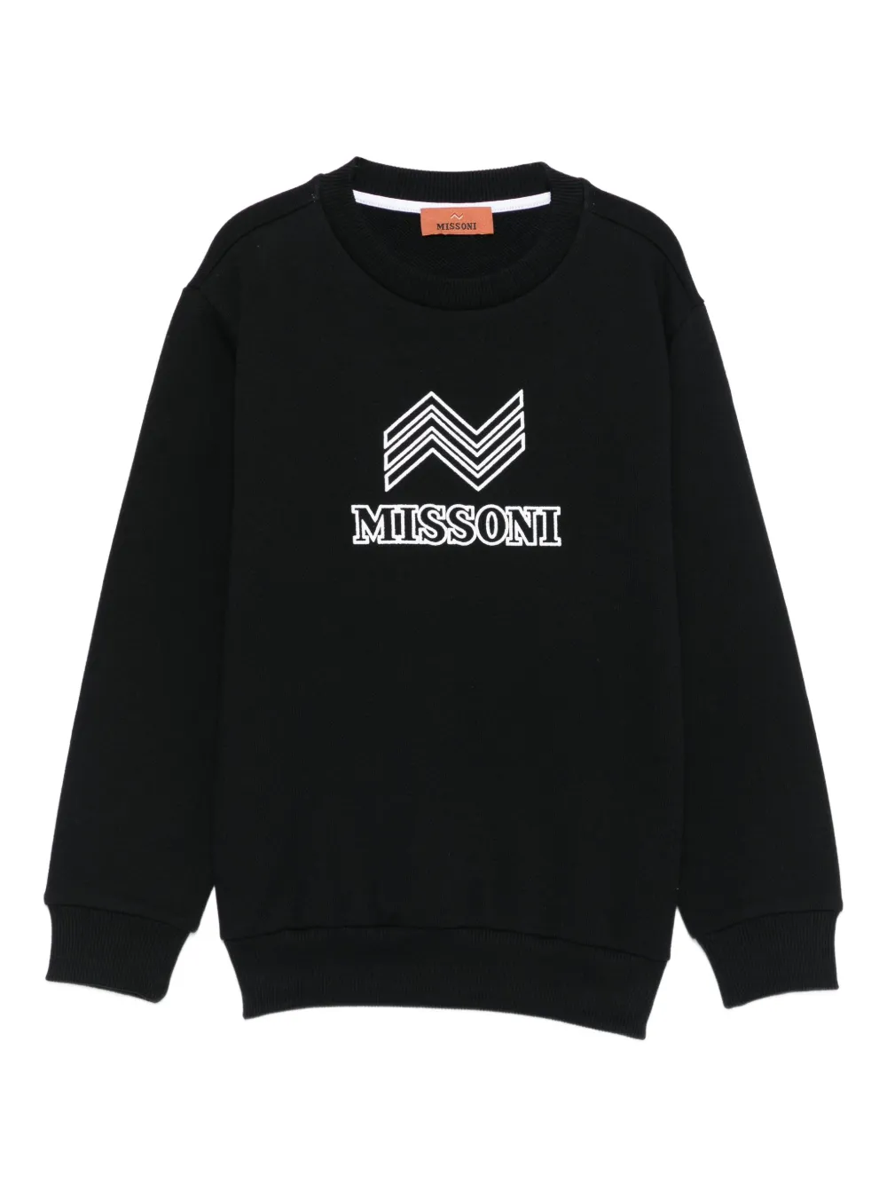 Missoni Kids chevron-logo sweatshirt | Black | Image 1