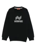 Missoni Kids chevron-logo sweatshirt - Black