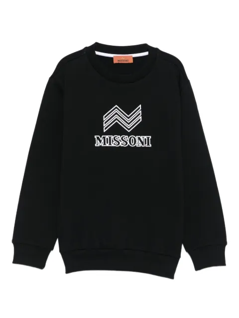 Missoni Kids chevron-logo sweatshirt