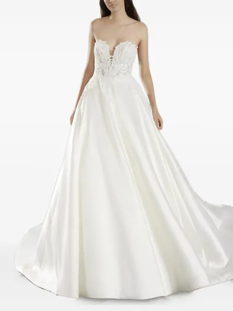 PRONOVIAS PARTY EDIT Once lace-embellished strapless dress