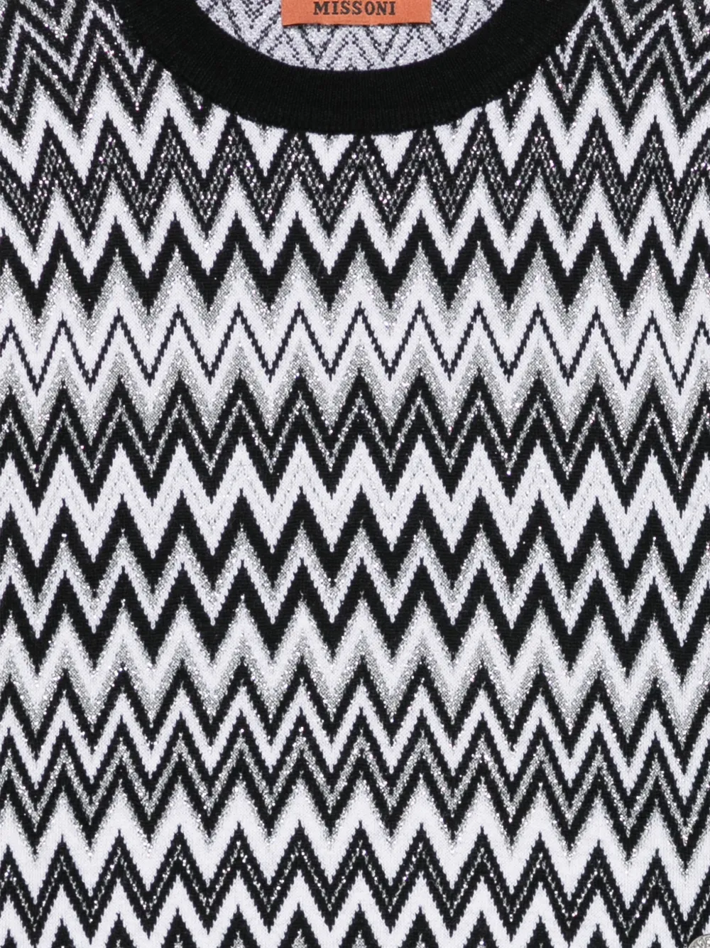 Missoni Kids zigzag-pattern wool-blend sweater Zwart
