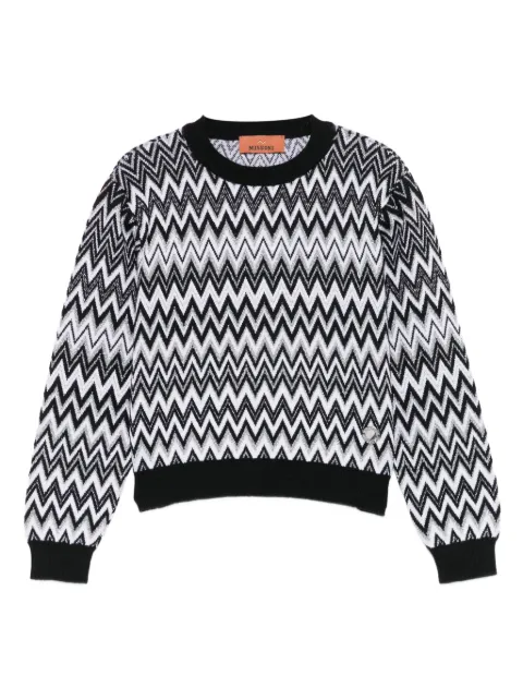Missoni Kids zigzag-pattern wool-blend sweater