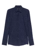BOSS long-sleeved patterned shirt - Blue