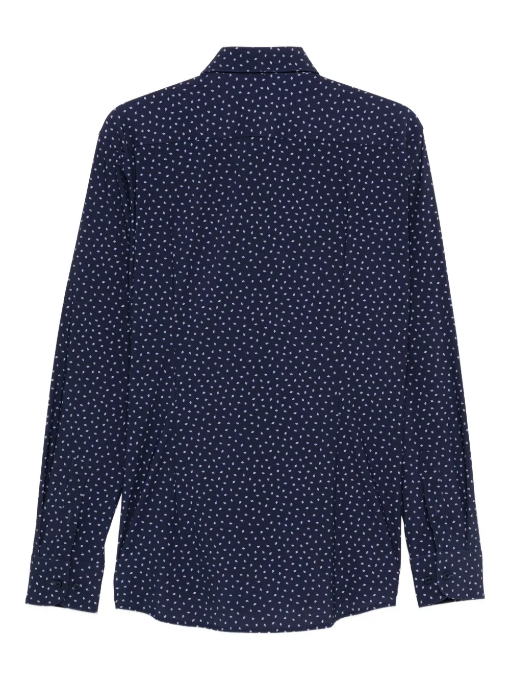 BOSS Overhemd met patroon en lange mouwen Blauw