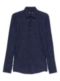 BOSS long-sleeved patterned shirt - Blue