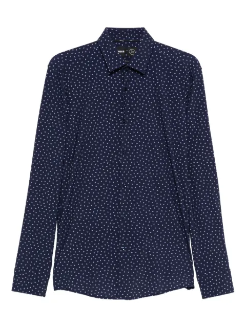 BOSS long-sleeved patterned shirt