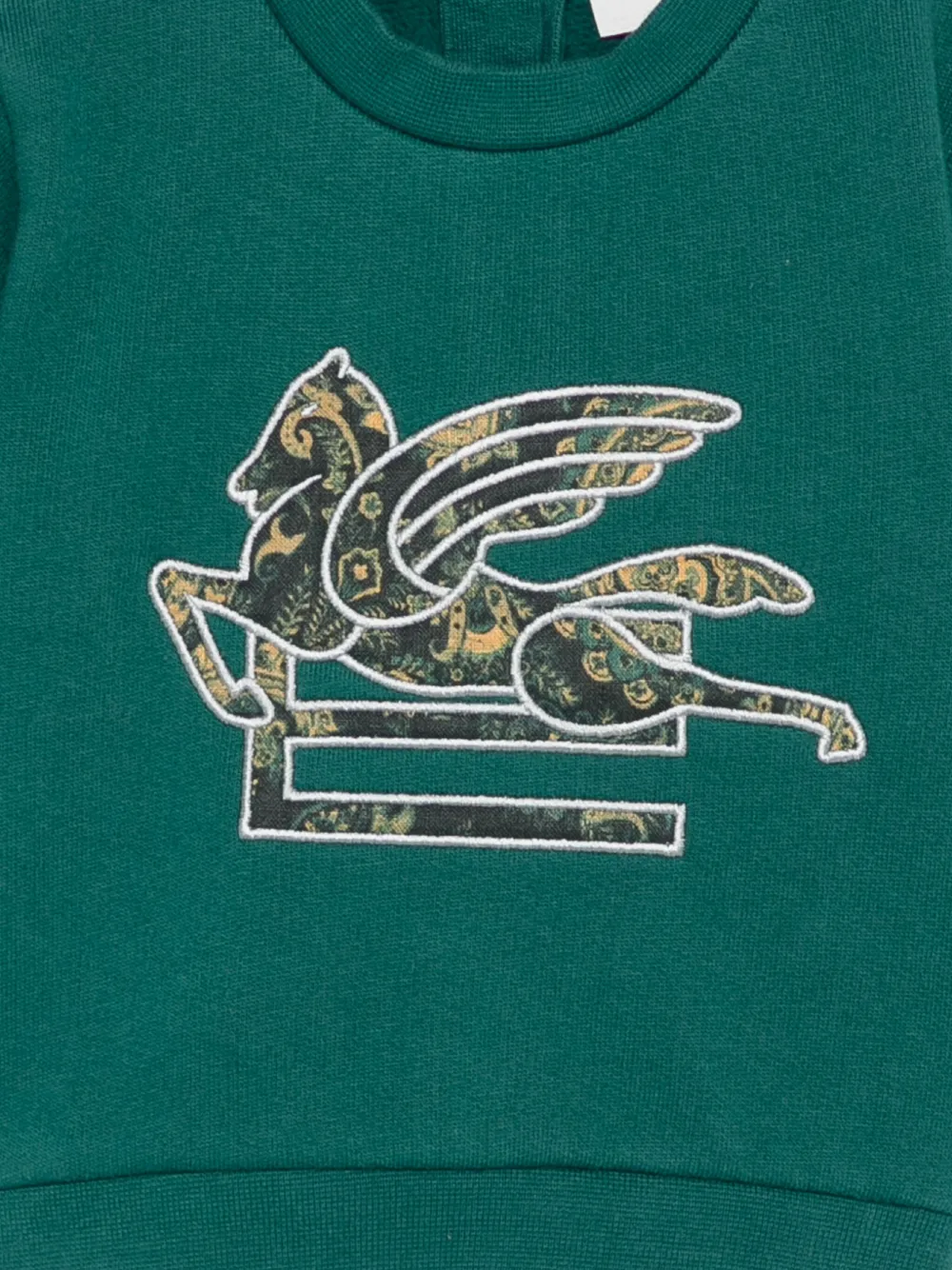 ETRO KIDS paisley-pegasus sweatshirt Groen