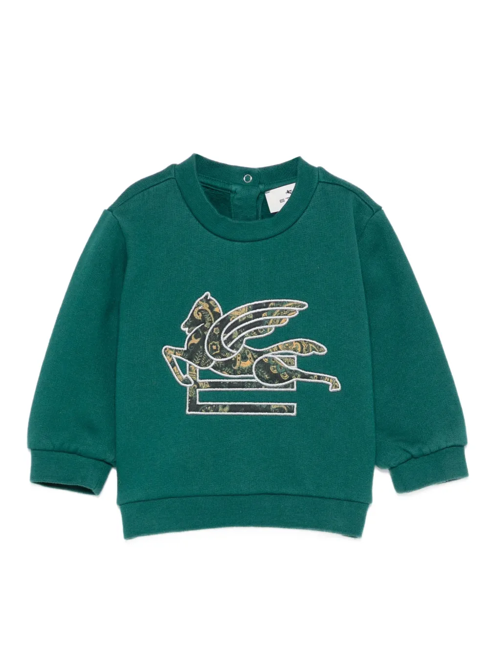 ETRO KIDS paisley-pegasus sweatshirt Groen