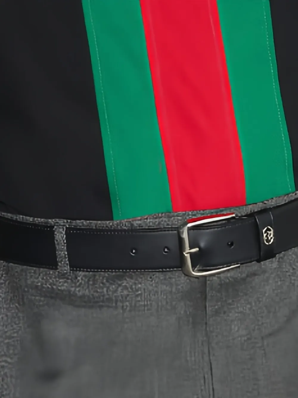 Gucci Leren riem Zwart