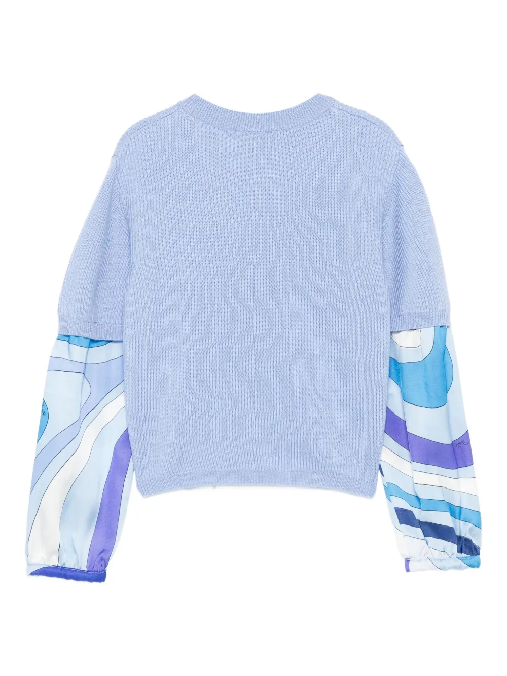 PUCCI Junior ribbed-knit printed-sleeve top | Girls Jumpers & Knitwear | Image 2