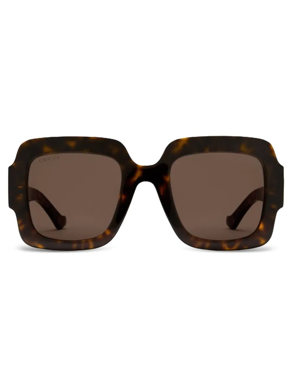 Gucci Eyewear Occhiali da sole squadrati tartarugati - Marrone