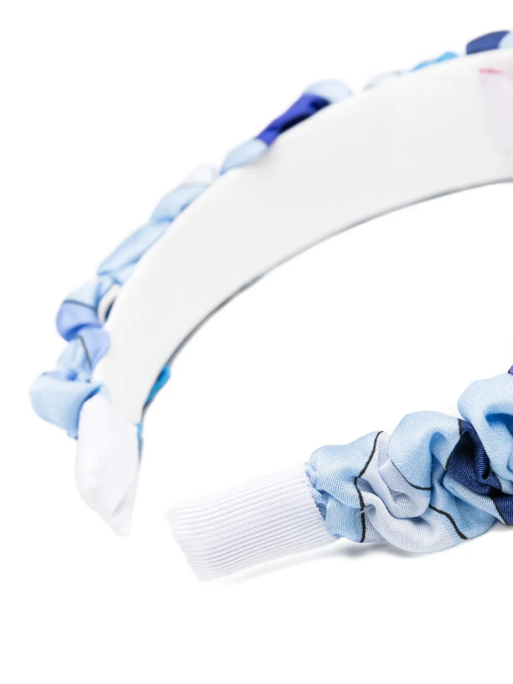 PUCCI Junior ruffled-details head band Blauw