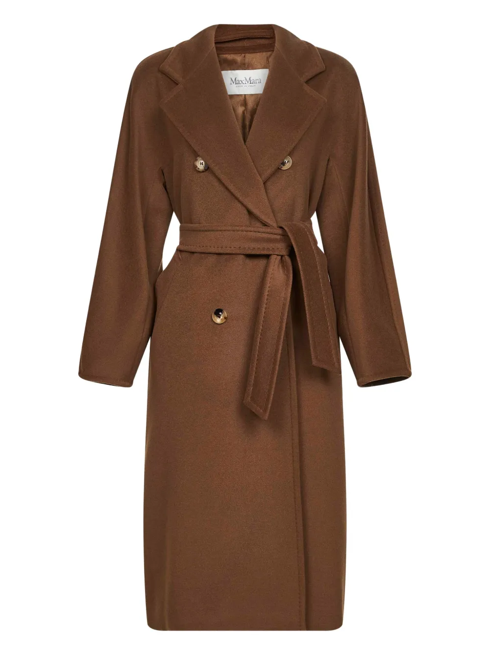 Max Mara double-breasted belted coat Bruin
