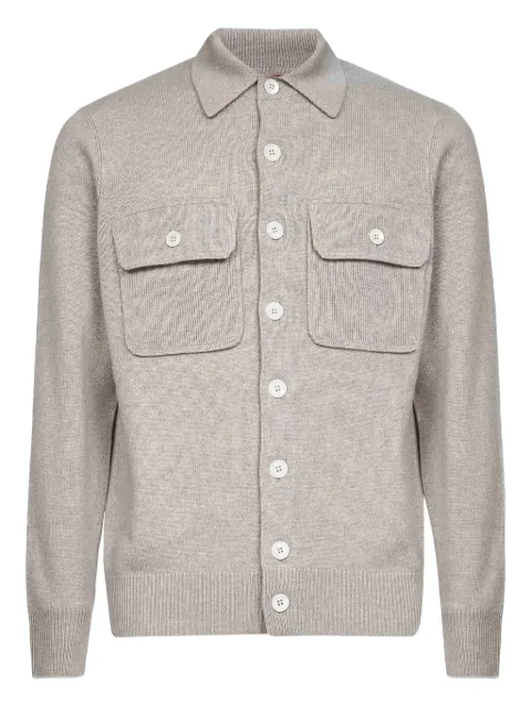 Brunello Cucinelli ribbed buttoned overshirt