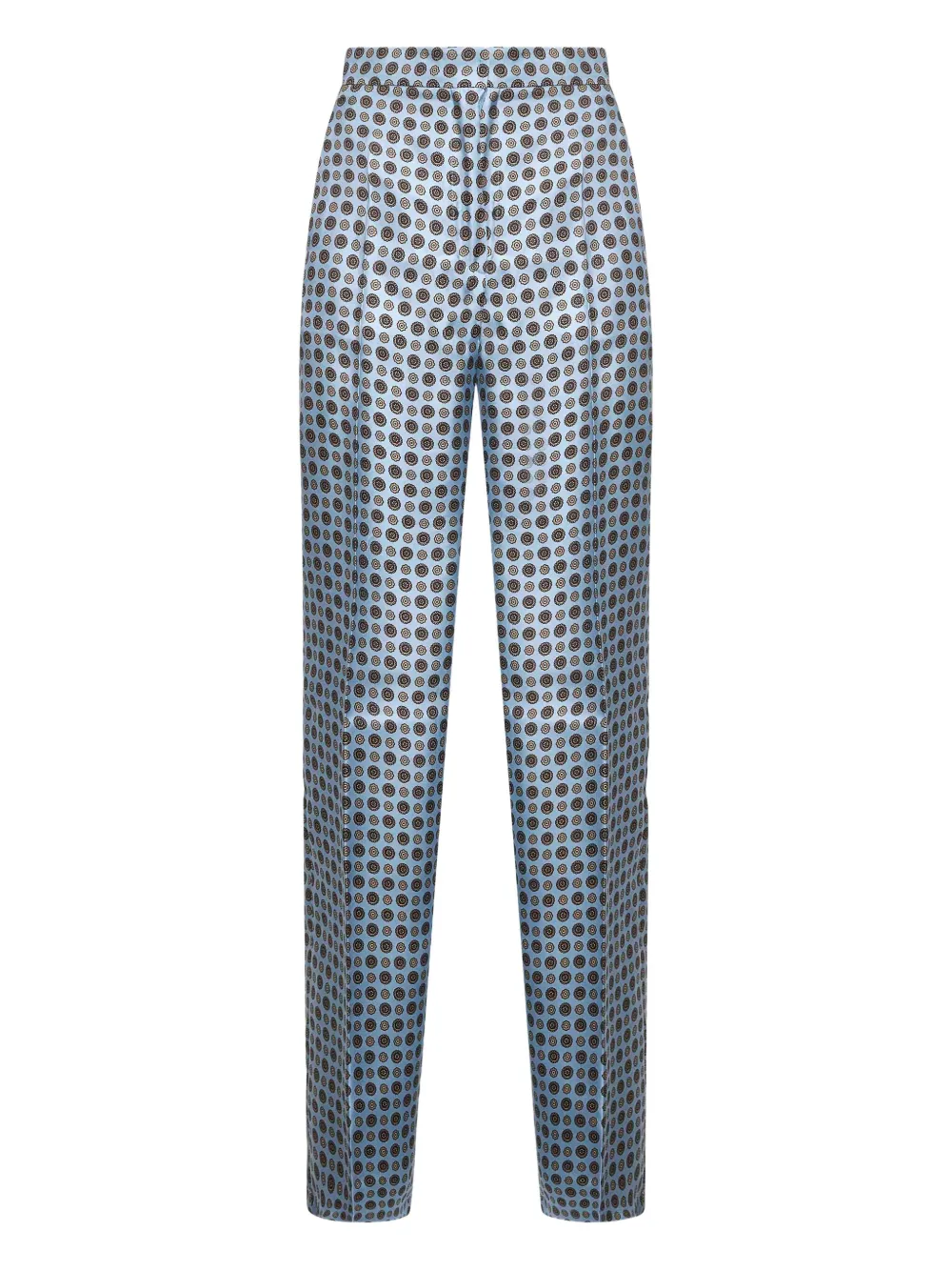 Max Mara geometric-print trousers Blauw