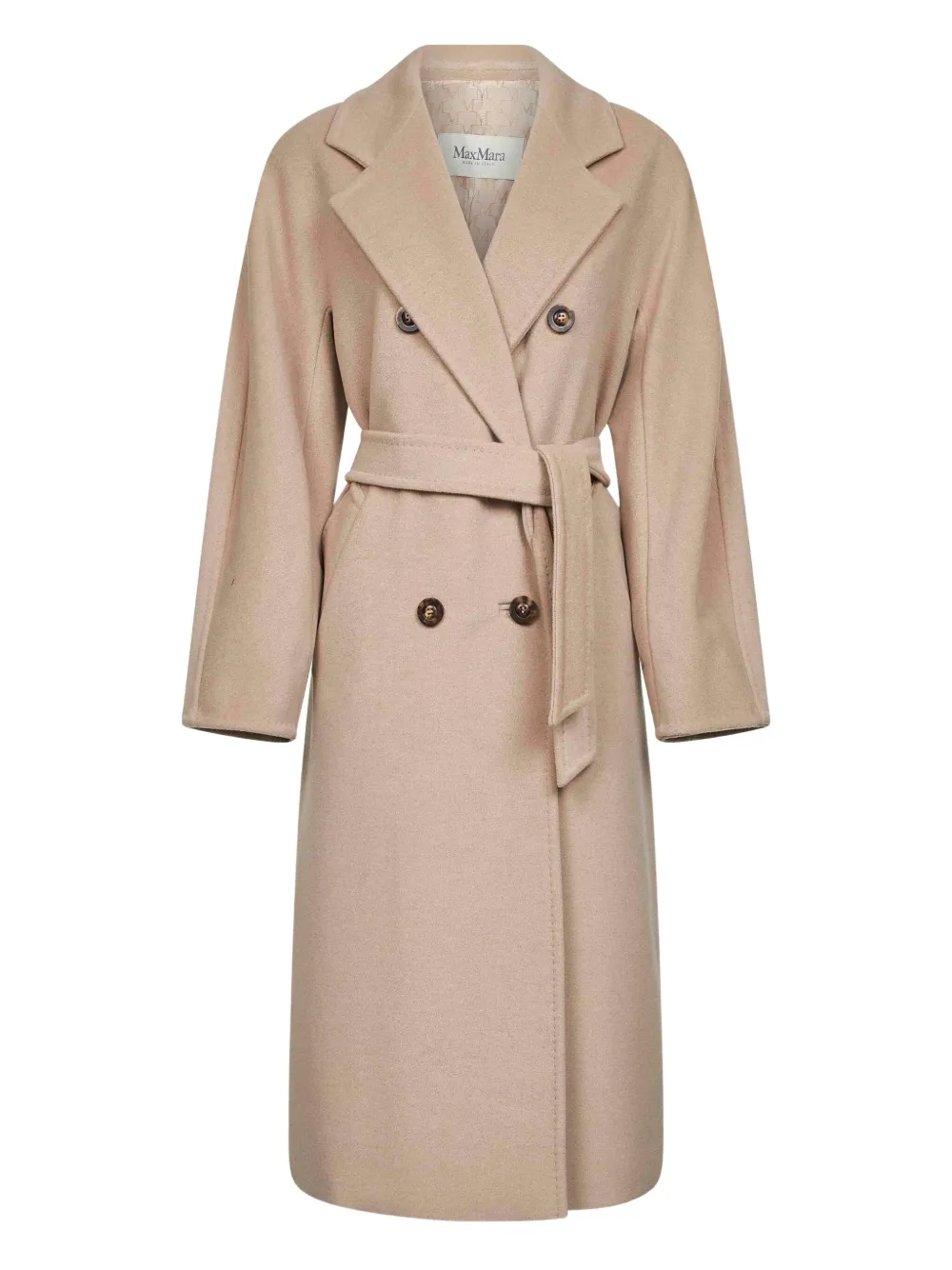 Max Mara double-breasted belted coat Beige