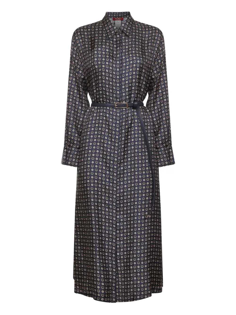 Max Mara button-fastening shirt dress - ブルー Max Mara button-fastening shirt dress - ブルー