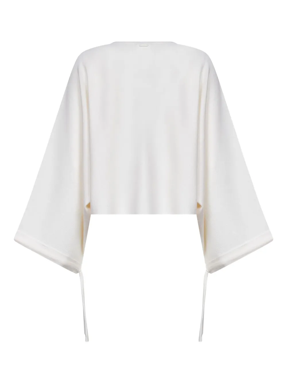 Max Mara batwing-sleeve crew-neck sweater Wit