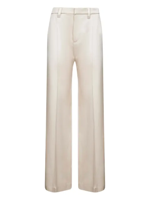 Brunello Cucinelli pressed-crease satin trousers