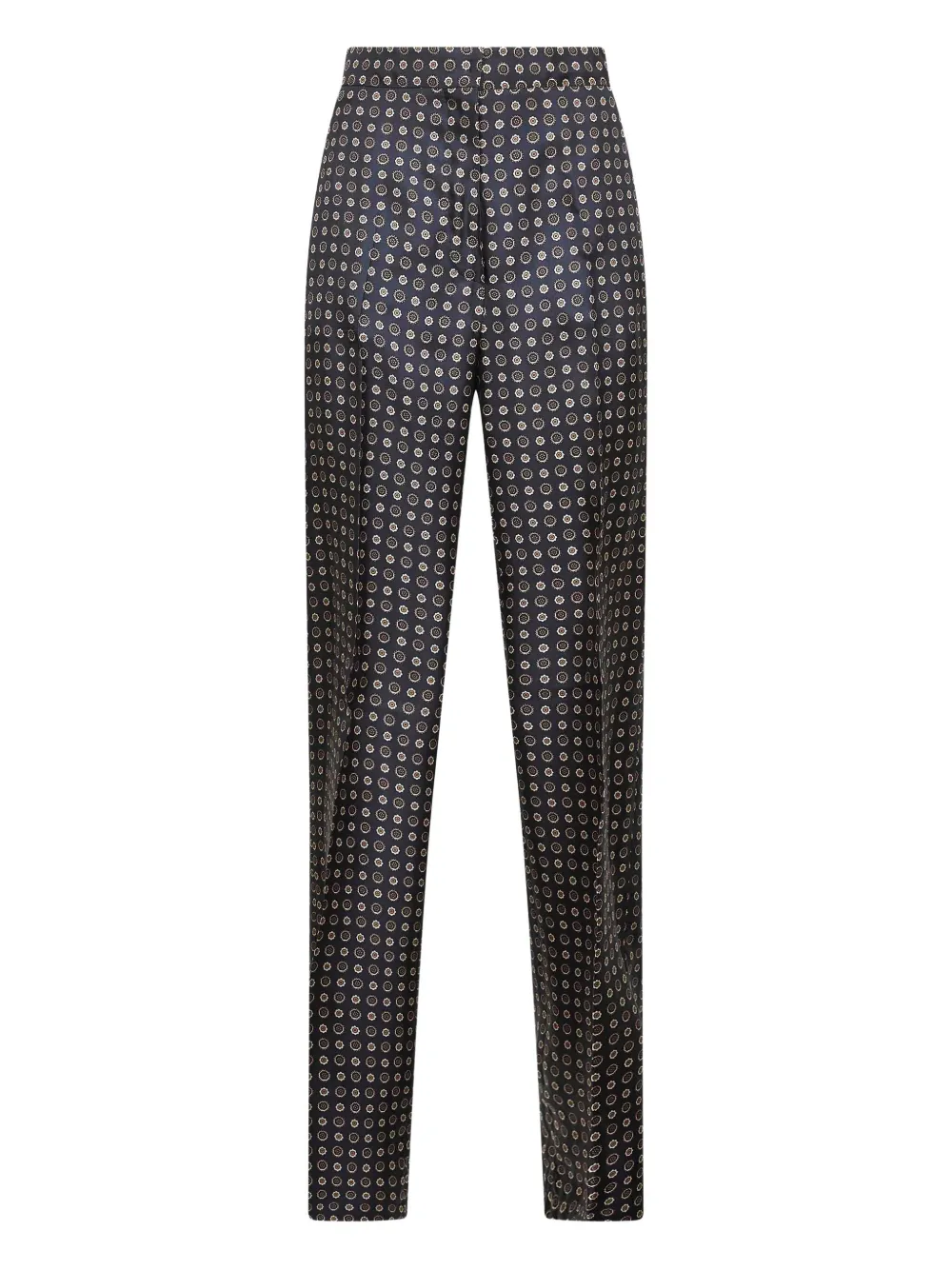 Max Mara geometric-print trousers Blauw