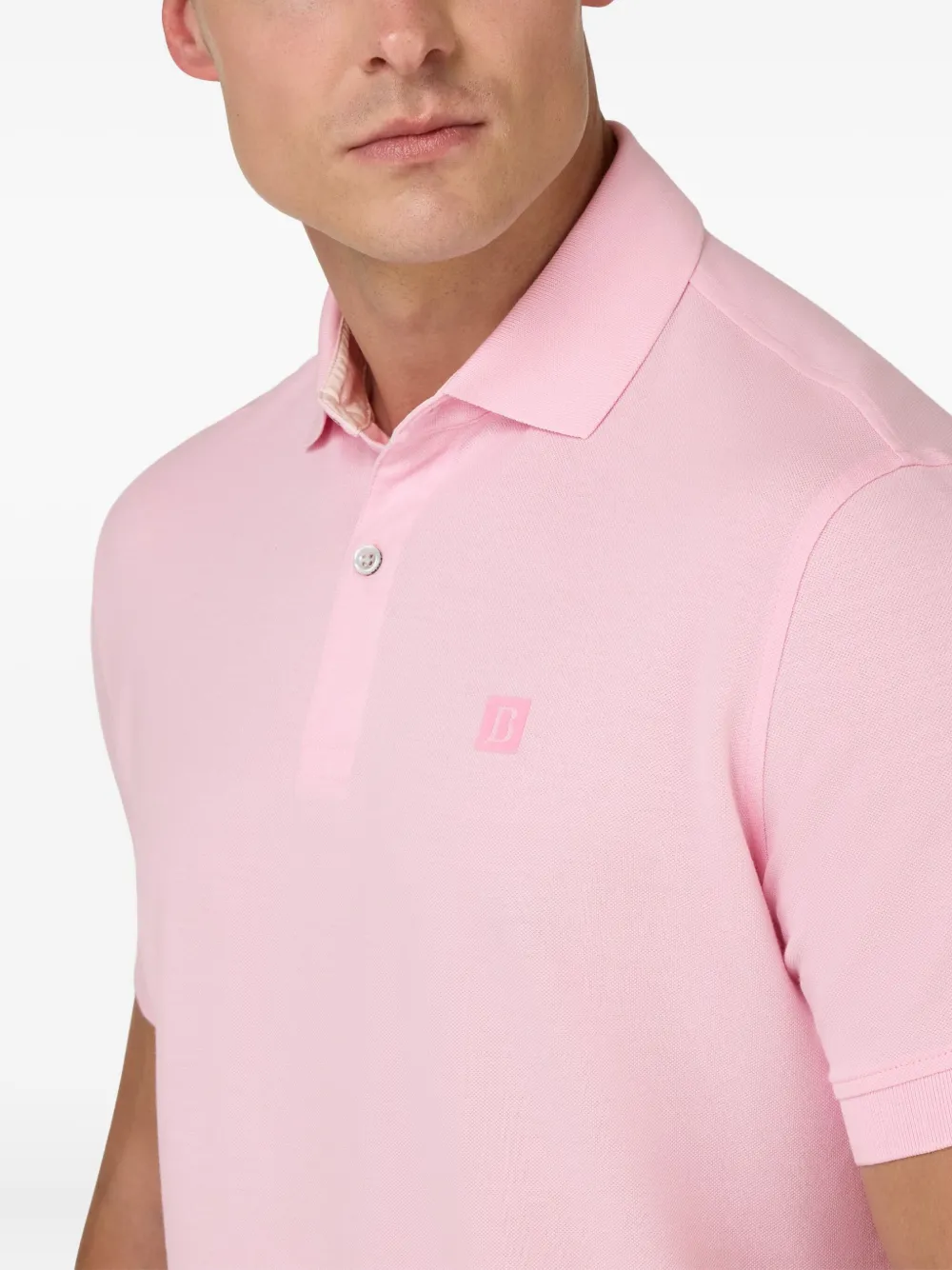 Boggi Milano Piqué poloshirt Roze