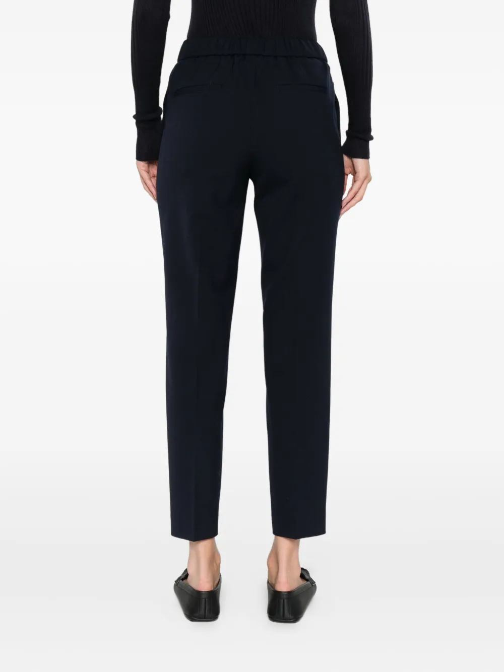 Peserico elasticated-waistband trousers Blauw