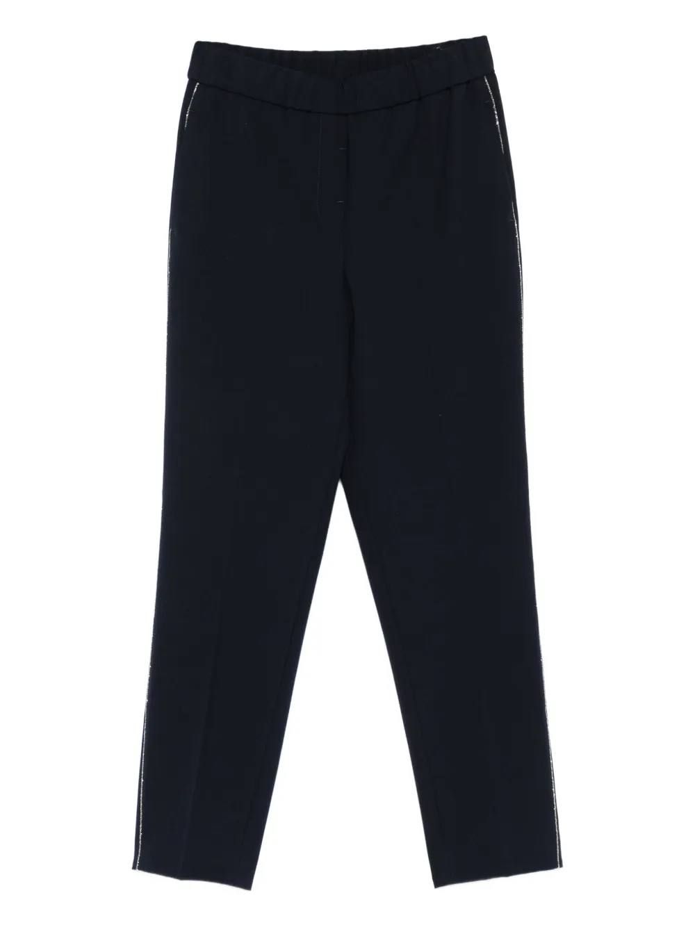 Peserico elasticated-waistband trousers Blauw