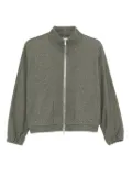 Peserico glitter zip-up sweatshirt - Green