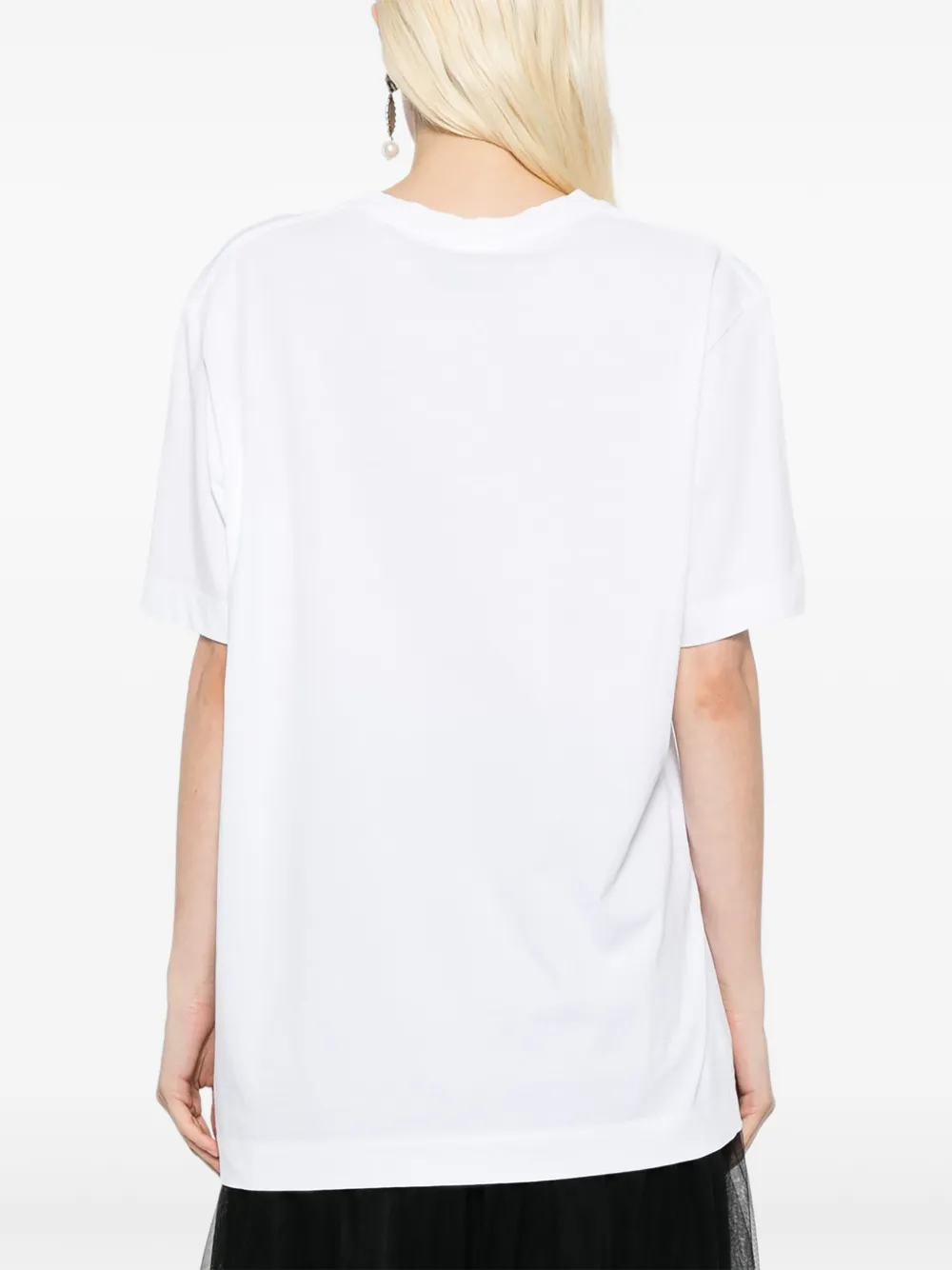 Simone Rocha Katoenen T-shirt met grafische print Wit