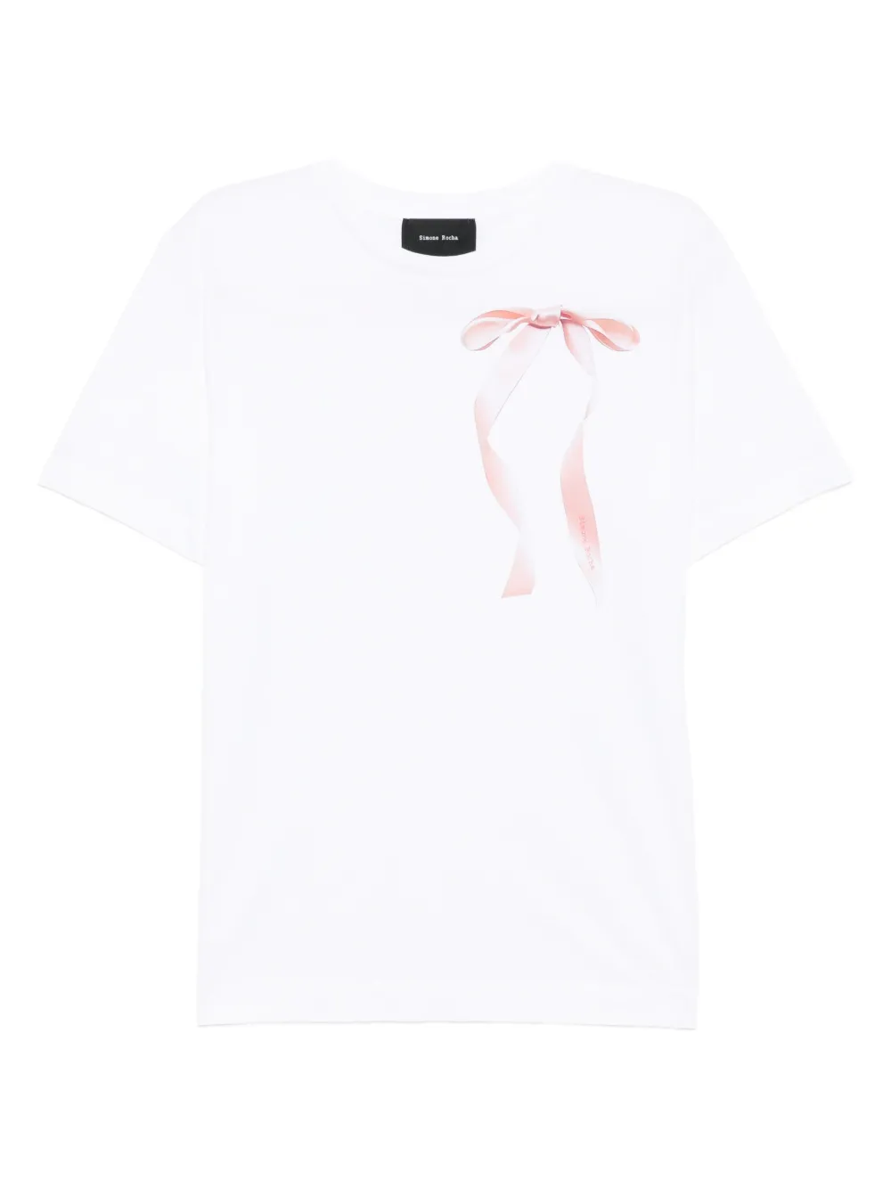 Simone Rocha Katoenen T-shirt met grafische print Wit