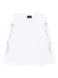 Simone Rocha ribbon-printed T-shirt - White
