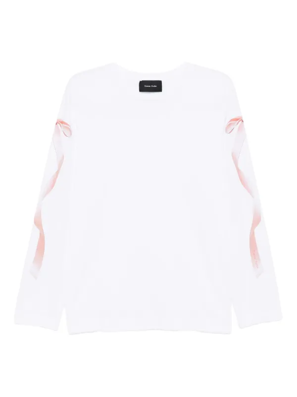 simone rocha Tシャツ　リボン SIMONE ROCHA◇リボンディティールTシャツ/S/--/BLK : セカンド