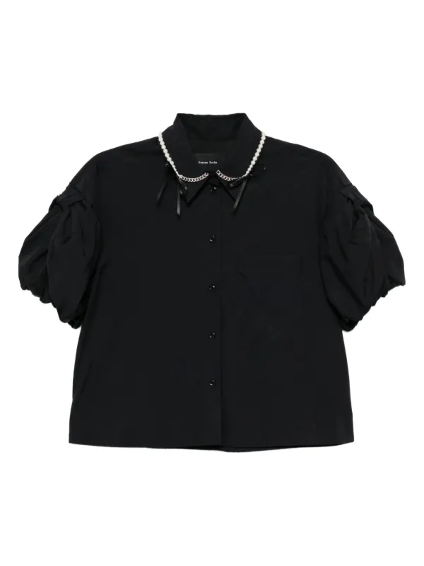 トップス simone rocha Simone Rocha Cotton Shirt | Black | FARFETCH ZA
