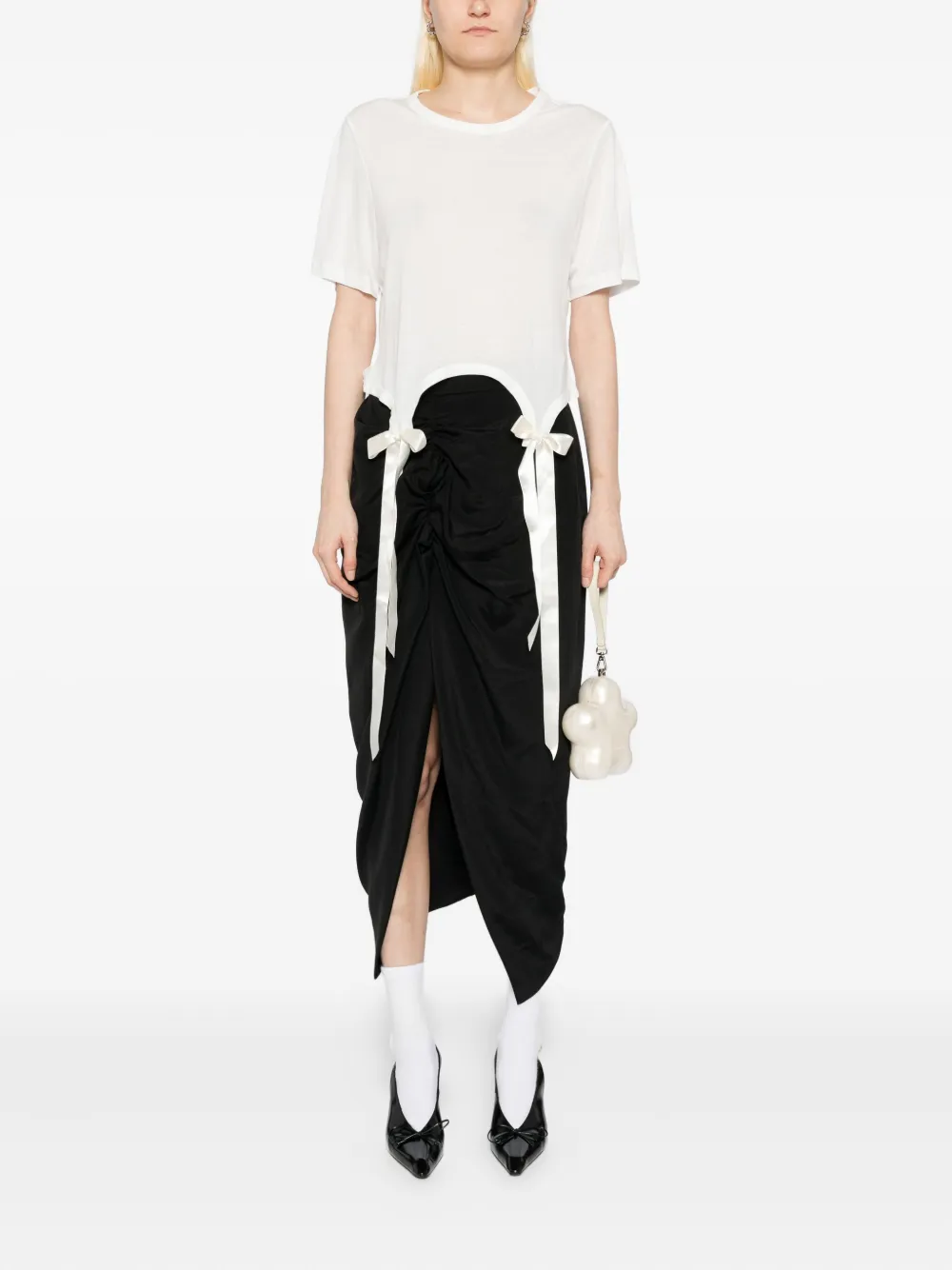 Simone Rocha Lyocell T-shirt Wit